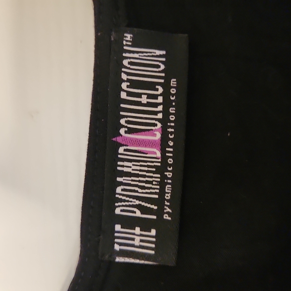 Black Blouse w/Sheer Layers - Picture 2 of 7